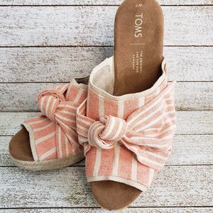 TOMS Junie Wedge Shoe-brand NEW-never worn